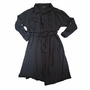 Be Cool LA Women's Jacket Black Lightweight Jacket Tie Waist Medium